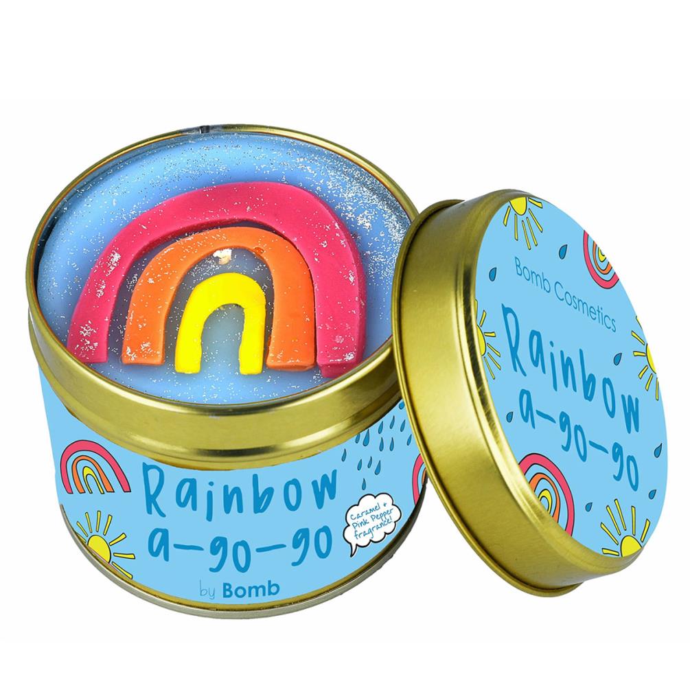 Bomb Cosmetics Rainbow A-Go-Go Tin Candle £9.67